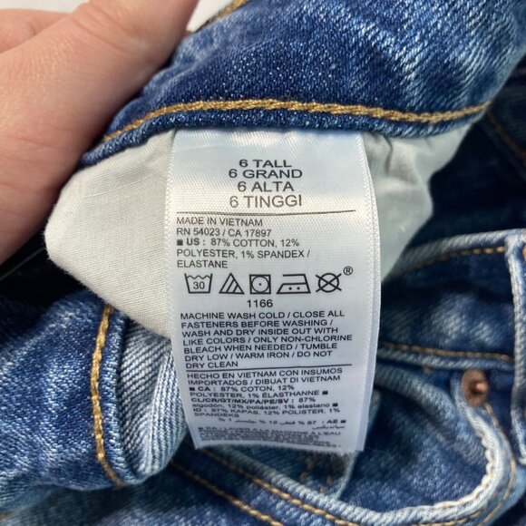 Old Navy High Rise OG Straight Leg Jeans Womens Size 6 Tall New NWT - Picture 5 of 6